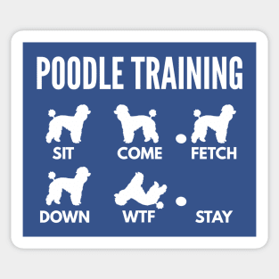 Poodle Training Poodle Dog Tricks Sticker